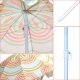 ProGarden Parasol plażowo ogrodowy 160CM pomarańczowo zielony 3