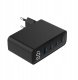 Ładowarka uniwersalna 100W GaN 1xUSB-A 3xUSB-C szybkie ładowanie LCD czarna 3