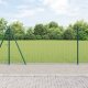 Ogrodzenie z drutu spawanego z 13 słupkami z flanszą Zielone 1,2x25 m Stal 1