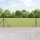 Ogrodzenie z drutu spawanego  z 13 słupkami z flanszą Szare 0.5x50 m Stal 1