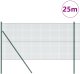 Ogrodzenie Spawane z 13 Słupkami Zielonym 1.4x25 m Stal 2