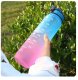 Bidon Motywacyjny 1000 ml Sportowy 1L Butelka na Wodę Fiolet-Niebieski-Żółty 1