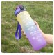 Bidon Motywacyjny 1000 ml Sportowy 1L Butelka na Wodę Fiolet-Niebieski-Żółty 2