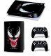 Naklejki Skórki na PlayStation 5 oraz Pady Motyw Venom 1
