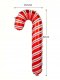 Balon Foliowy Świąteczny Boże Narodzenie Laska Lizak CZERWONY 35*82cm 6 szt. 5