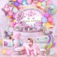 Zestaw 5 Foliowych Balonów z Jednorożcami Unicorn Dekoracja Urodziny 45cm 6