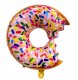 Dekoracje na urodziny Pączek Donut ZESTAW naczynia balony 46 szt. 2