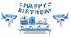 Zestaw Naczyń Jednorazowych Happy Birthday Urodziny Rekin Shark 121 el 1