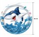 Zestaw Naczyń Jednorazowych Happy Birthday Urodziny Rekin Shark 121 el 1