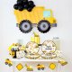 Zestaw Naczyń Jednorazowych Happy Birthday Urodziny Koparki Dźwig 52 el 9