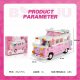 Ruchome klocki Konstrukcyjne Kamper Bus 852 elementów Barbie 8