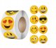 Naklejki Emotikony Emoji Kolorowe Emocje Etykieta Dekoracyjna 500 szt. 1