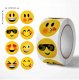 Naklejki Emotikony Emoji Kolorowe Emocje Etykieta Dekoracyjna 500 szt. 2