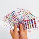 Diamenciki diamenty naklejki na twarz kryształki 3D zestaw 10 sztuk 6
