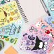 Wyklejanka manualna dla dzieci Hello Kitty Kuromi Naklejka Naklejki 8 szt 4