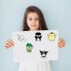Wyklejanka manualna dla dzieci Hello Kitty Kuromi Naklejka Naklejki 8 szt 6