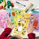 Wyklejanka manualna dla dzieci Bluey Naklejka Naklejki 6 szt 7