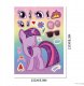 Wyklejanka manualna dla dzieci My Little Pony Naklejka Naklejki 8 szt 2