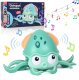 Ośmiornica Octopus Pełzająca Interaktywna Zabawka z Dzwiękiem Zasilanie USB 12