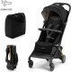 Kinderkraft PILOT 2 ultralekki wózek spacerowy do samolotu czarny 1