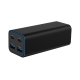 Ładowarka uniwersalna 100W GaN 2xUSB-A 2xUSB-C szybkie ładowanie czarna 3