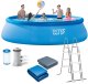 Intex Basen ogrodowy rozporowy Easy Set 457x107 cm zestaw z pompą i wyłącznikiem różnicowym INTEX 26166GN 1
