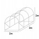 Tunel foliowy szklarnia 2x3m biały stelaż 25 mm 6m2 14
