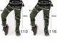 Getry chłopięce Długie legginsy Spodnie Moro 104 8
