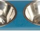 Karmnik dla kota Pojedyńczy Niebieski Metal 35 x 7,5 x 19 cm (12 Sztuk) 2