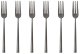 Sambonet Rock PVD 6 Cake Forks DolceNero Lucido 1