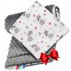 BOCIOLAND ZESTAW MINKY 75x100 TEDDY SZARY 5902533170876 6