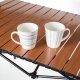 PLATINET CAMPING TABLE FOLDING,  ROLLABLE TOP, 93X54X50 CM, WOODEN COLOR, BLACK LEGS [45963] 1