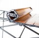 PLATINET CAMPING TABLE FOLDING,  ROLLABLE TOP, 93X54X50 CM, WOODEN COLOR, BLACK LEGS [45963] 3