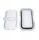PLATINET CAMPING PICNIC BASKET 47X29X23,5 CM, 16L, FOLDING, WITH 2 IN 1 LID / TABLE WHITE-GREY [45904] 6
