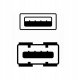 Kabel USB Logo USB-A - USB-A 3 m Czarny 3