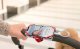 Uchwyt rowerowy na telefon i powerbank Bone Bike Tie 3 Pro Pack, na rower, regulowany rozmiar, czerwony, 4-6.5", silikon, na kiero 12