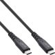 InLine® USB4 Kabel, USB-C ST/ST, PD 240W, 8K60Hz, TPE schwarz, 1,5m 1