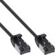 InLine® Patchkabel slim, U/FTP, Cat.8.1, TPE halogenfrei, schwarz, 1,5m 1