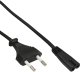 45er Bulk-Pack InLine® Netzkabel, Netzstecker auf Euro 8 C7 Stecker, 3m 1