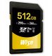 Wise SDXC UHS-II V90       512GB R:290MBs / W:260MBs   WI-SD-N512 2