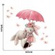 ROOM Decor SIPO-WS63033 NAKLEJKI NA ŚCIANĘ KRÓLICZKI PARASOLKA 3