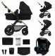 Universalus vežimėlis Kinderkraft Moov 2 Air 3in1, Pure Black 1
