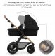 Universalus vežimėlis Kinderkraft Moov 2 Air 3in1, Pure Black 3