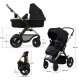 Universalus vežimėlis Kinderkraft Moov 2 Air 3in1, Pure Black 6