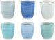 Keramikinių puodelių rinkinys Blue, 300 ml, 6 vnt 1