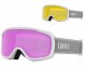Gogle zimowe GIRO MOXIE WHITE GREY CHUTE (szyba AMBER PINK 19-42% S2 + YELLOW 77% S1) (NEW 2024/2025) 1
