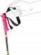 LEKI KIJE RACING KIDS pink/yellow 080 4