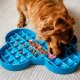 SloDog Slow Feeder Plate Miska spowalniająca duża kość turkusowa 7