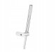 841-225-00 / KFA / MOZA /  NATRYSK PUNKTOWY PREMIUM, UCHWYT PRZEGUBOWY ŚCIENNY + WĄŻ PVC 1500 MM,  CHROM/ 1