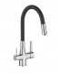 GLAMOUR BATERIA ZLEW. Z FILTREM CHROM / CZARNA WYL 1
